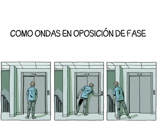 Como ondas en oposición de fase