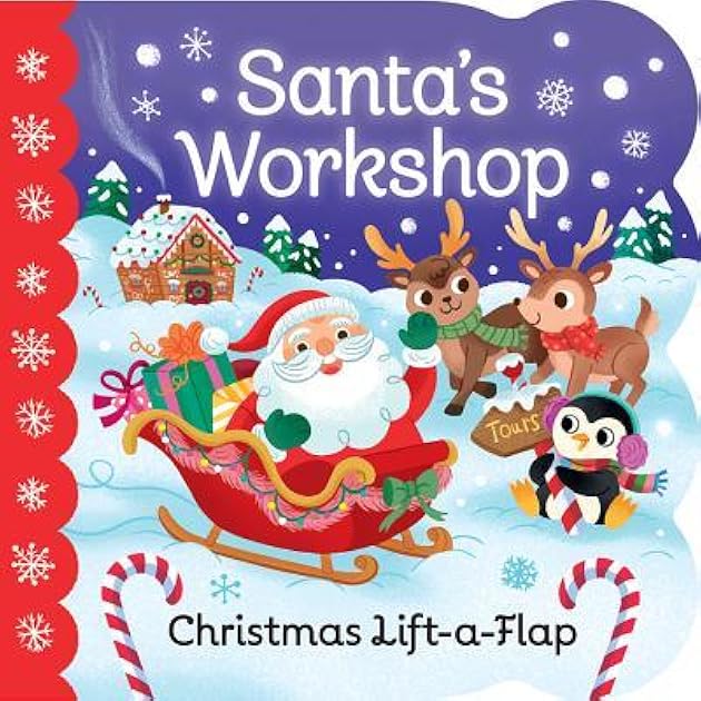 Santa's Workshop: A Christmas Lift-a-Flap Board Book for Babies and Toddlers (Chunky Lift-a-Flap)