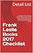 Frank Leslie Books 2017 Checklist by Detail List