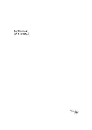 Confessions [of a Variety.]