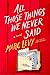 All Those Things We Never Said by Marc Levy