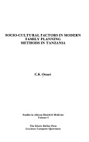 Socio-Cultural Factors in Modern Family Planning Methods in Tanzania