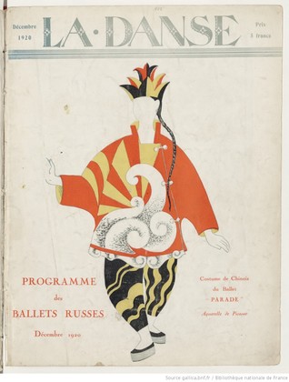 Programme officiel des Ballets russes : Théâtre des Champs-Élysées, décembre 1920
