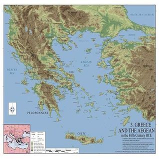 Greece and the Aegean in the 5th Century BCE: Routledge Wall Maps for the Ancient World (Volume 4)