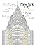 New York City Adult Coloring Book