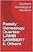 Family Genealogy Queries: L...