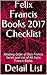 Felix Francis Books 2017 Checklist by Detail List