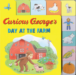 Curious George's Day at the Farm Tabbed Lift-the-Flaps: A Playful Interactive Day of Discovery with Curious George and Farm Animals (Board Book)