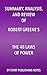 Summary, Analysis, and Review of Robert Greene's The 48 Laws of Power