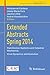 Extended Abstracts Spring 2014: Hamiltonian Systems and Celestial Mechanics; Virus Dynamics and Evolution (Trends in Mathematics Book 4)