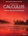 Calculus: Single and Multivariable, 7e Student Solutions Manual