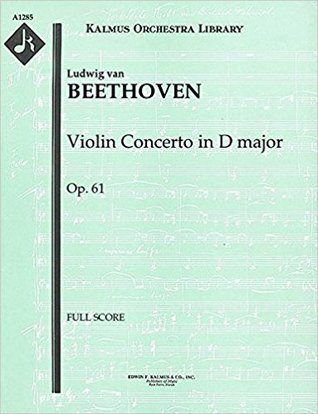 Violin Concerto in D major, Op.61: Full Score (Paperback)