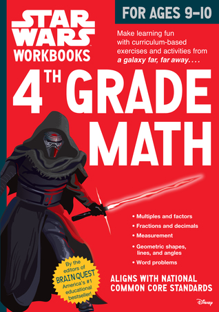 4th Grade Math for Ages 9-10 (Star Wars Workbooks)