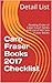 Caro Fraser Books 2017 Checklist by Detail List