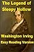 The Legend of Sleepy Hollow - Easy Reading Version for Younger Readers