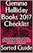 Gemma Halliday Books 2017 Checklist by Sorted Guide