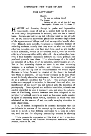 The Artworld (Paperback)