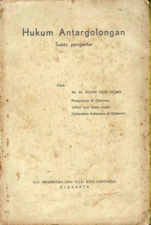 Hukum Antargolongan: Suatu Pengantar