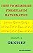 HOW TO MEMORIZE FORMULAS IN MATHEMATICS: Book-1 Calculus