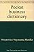 Pocket business dictionary (Polish Edition)