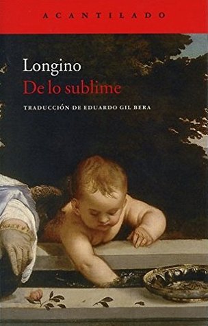 Portada de De lo sublime, de Longinus