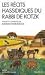 Les récits hassidiques du Rabbi de Kotzk by Nathan Weinstock