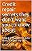 Credit repair secrets they ...