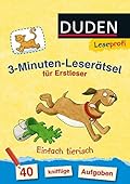 Leseprofi Rätselblock Lesen lernen 1. Klasse: 3-Minuten-Leserätsel für Erstleser - Einfach tierisch