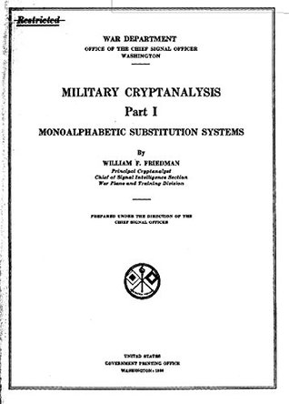 Military Cryptanalysis: Monoalphabetic Substition Systems (Kindle Edition)