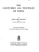 The Costumes and Textiles of India