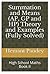 Summation and Means (AP, GP...