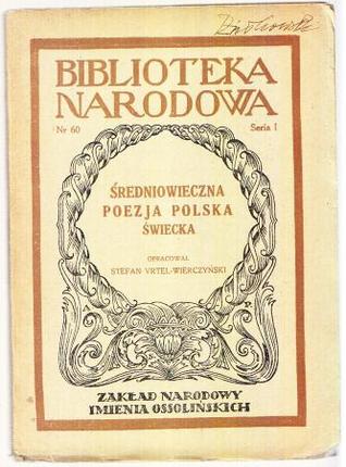Średniowieczna poezja polska świecka