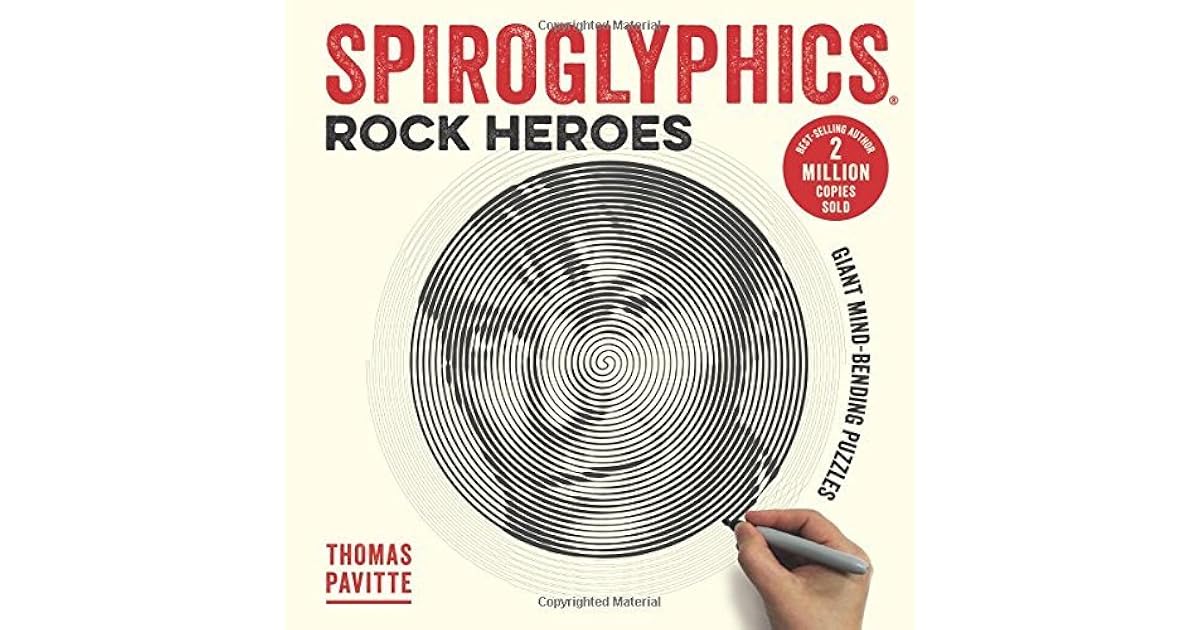 Spiroglyphics: Rock Heroes: Colour and reveal your musical heroes in