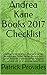 Andrea Kane Books 2017 Checklist by Patrick Provides