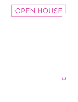 Open House, Vol. 1 No. 2