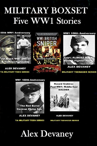 Military Boxset. Five WW1 Stories. 1) British Fighter Pilot. 2) British Sniper. 3) First (British born) Black Officer. 4) Post WW1. Middle East Soldier. 5) German Fighter Pilot.