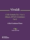 Cello Sonata No. 3 in A Minor, RV43 (Continuo Part)