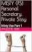 MISTY Personal Secretary, Private Sissy by Paulette Peril