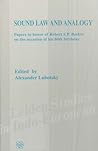 Sound Law and Analogy: Papers in honor of Robert S.P. Beekes on the occasion of his 60th birthday Sound Law and Analogy: Papers in honor of Robert S.P. Beekes on the occasion of his 60th birthday