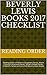 Beverly Lewis Books 2017 Checklist by Reading Order