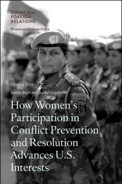 How Women's Participation in Conflict Prevention and Resolution Advances U.S. Interests