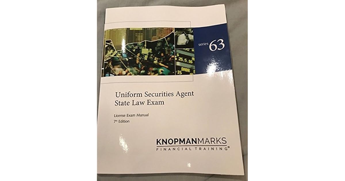 Series 63 Knopman Marks Study Guide by Kaplan