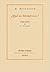 ¿Qué es Metafísica?