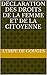 Déclaration des Droits de la Femme et de la Citoyenne by Olympe de Gouges Déclaration des Droits de la Femme et de la Citoyenne by Olympe de Gouges
