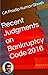 Recent Judgments on Bankruptcy Code 2016 by Pradip Kumar Ghosh