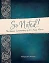 So Noted! The Genesis Commentary by Dr. Henry Morris So Noted! The Genesis Commentary by Dr. Henry Morris