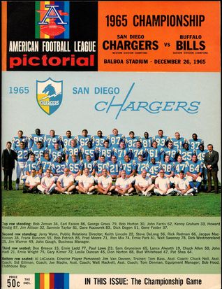 1965 AFL Football Championship - Buffalo Bills vs San Diego Chargers - Balboa Stadium San Diego (Audio CD)
