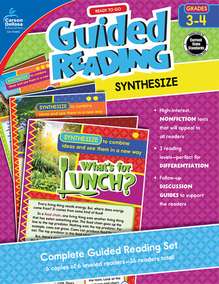 Carson Dellosa Ready to Go: Synthesize Guided Reading Set, Grades 3-4 Resource Book With 36 Nonfiction Leveled Readers, Discussion Guides, Prompts, and More