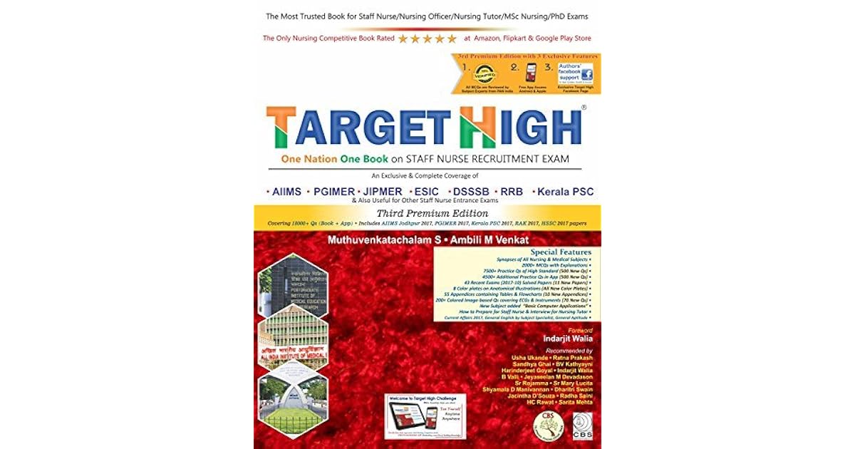 Target High One Nation One Book on Staff Nurse Recruitment Exam by