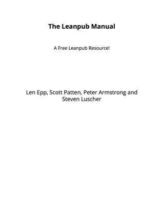 The Leanpub manual